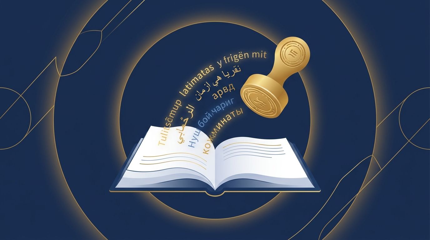 Tablet ekranında yeminli tercüme belge önizlemesi — Majestic Tercüme